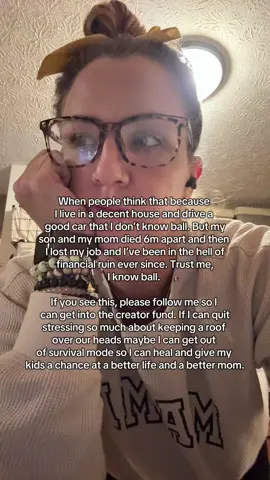 I think this is an important lesson in a.) not judging based on exterior illusions. The amount of times we’ve nearly lost this house and my car in the last 2 yrs is actually crazy. We don’t qualify for assistance but we’re also drowning in debt and medical bills from our sons death and losing jobs and everything that transpired after that. And b.) remembering that literally *everyone* is only 1-2 bad things away from being here. We used to live pretty comfortably and I don’t even remember what it feels like now to not juggle bills, play the game of “how late can I go” with them or dump things at the grocery store when the number gets too high.  I have literal dreams of just being able to pay everything every month with enough left over to help others and maybe take a small vacation. God knows I think we could all use a couple days to detox from the hell we’re living in.  If you see this, please follow and share. I believe if we can just get through this I can do a lot of good in the world. And I can’t wait to see that day.  Thank you in advance 🩷🩷