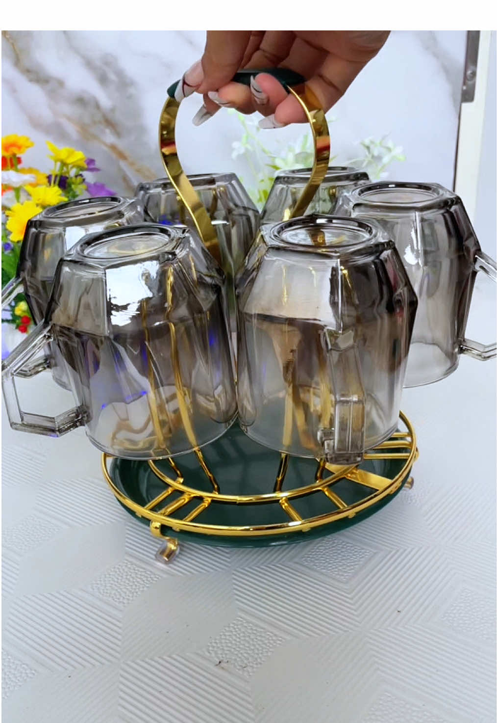 Bộ 6 ly thủy tinh cao cấp #ly #lyuongnuoc #dogiadung #fyp 