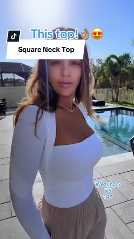 🫶🏼🫶🏼🫶🏼 #cutetop #qinsen #squarenecktop #tiktokshopcreatorpicks #tiktokshopblackfriday 