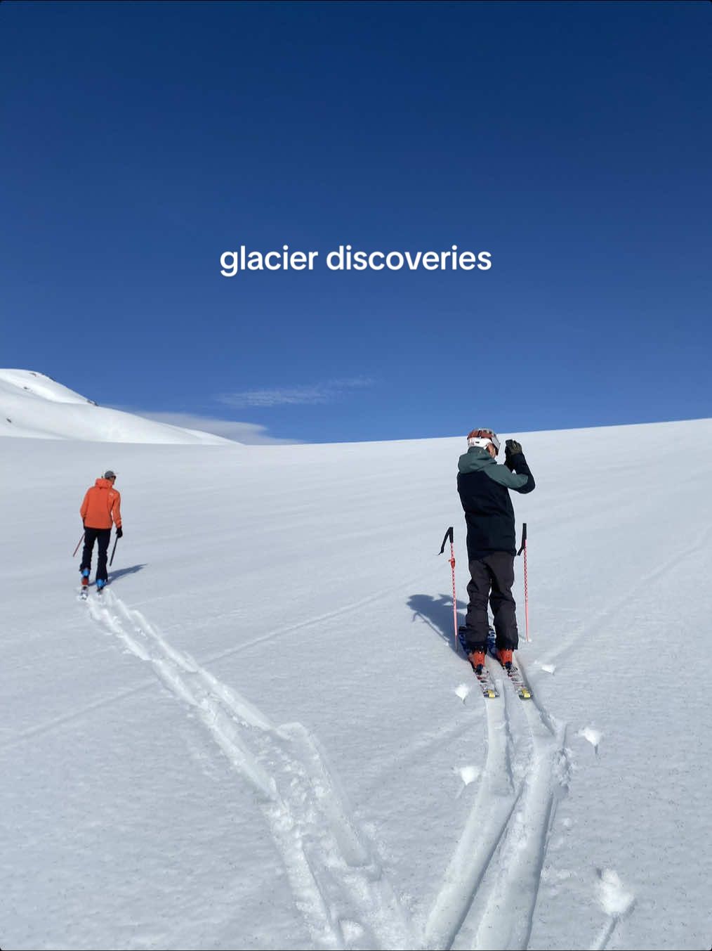 living on a glacier is not for the faint of heart! And pro tip dig down for drinking water! 