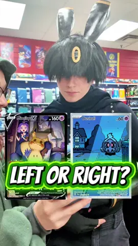 LEFT or RIGHT? POKÉWEEN EDITION 🎃 #pokemoncards #pokemontcg #pokemontradingcards ##pokemonillustration #pokemonartwork 