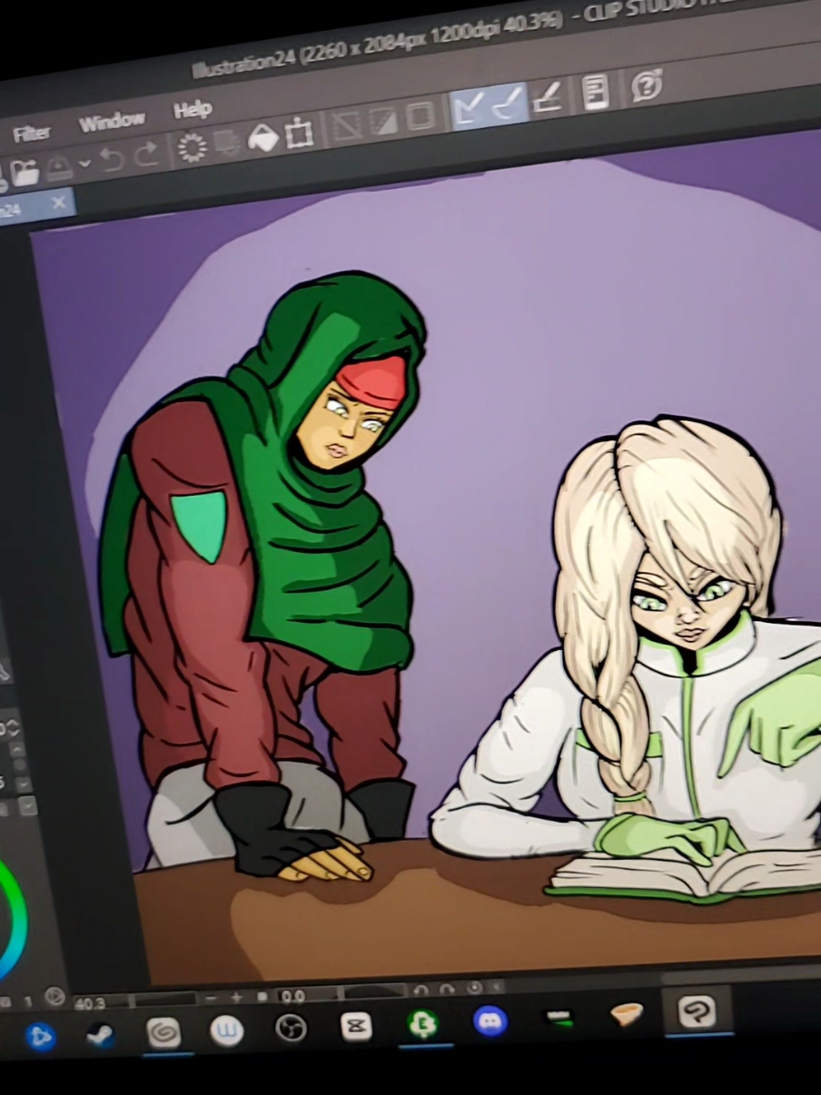 Just quick timelapse for you guys. Always love working on my OCs glad people are liking them. 😇 #creative #art #anime #group7 #solidarity 