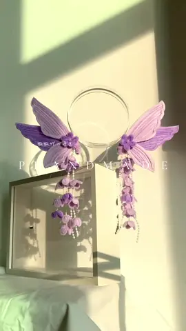 #xuhuong Bờm tóc cánh bướm hoa cài #phandmade #kemnhunghcm #LearnOnTikTok #DIY 