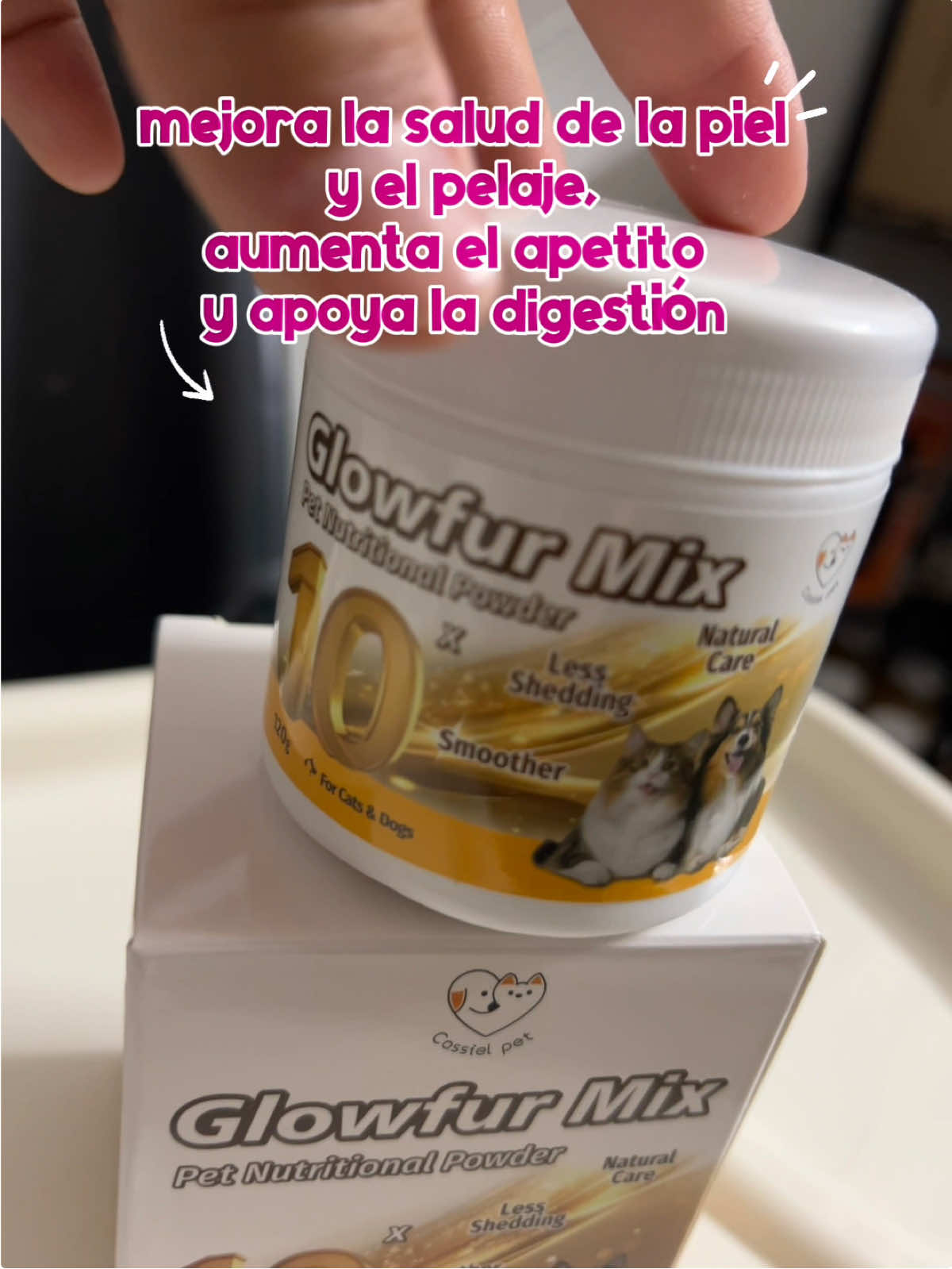 Cuida a tu Mascotas con GlOWFUR MIX 🐶🐾✨@Cassiel pet World #parati #foryoupage #foryou #CONTENIDO 