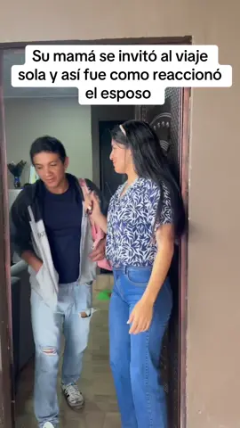 Su mamá se invitó al viaje sola y así fue como reaccionó el esposo #estadosunidos🇺🇸 #viralvideo #reflexion 