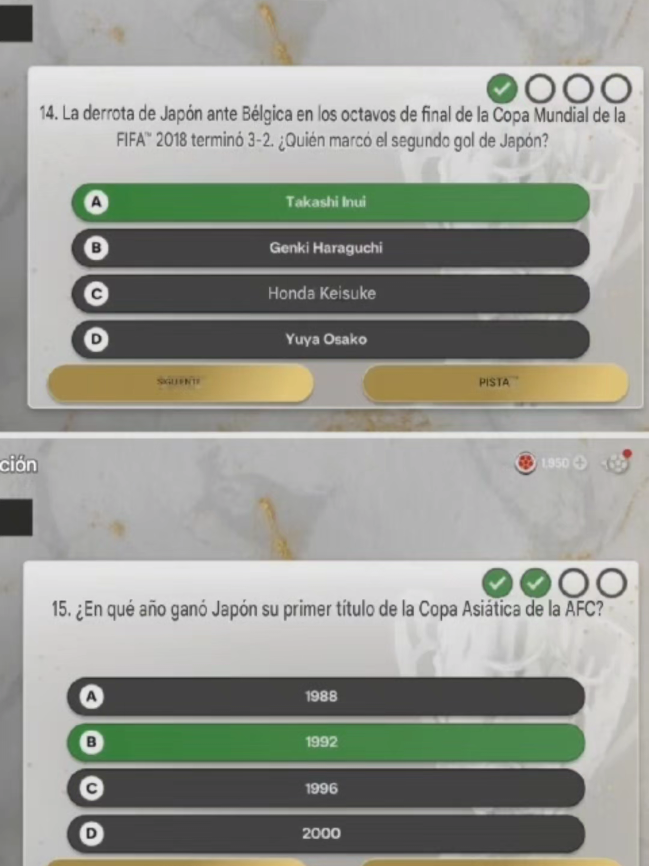 Respuestas Correctas en las Preguntas de una Nación JAPON 🤔 Parte 5 #fcmobile #franklynjhonson #fifamobile