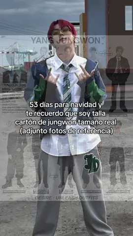 recordatorio de mi talla (jungwon tamaño real) 😝✌️ #jungwon #enhypen #engene #cartontamañoreal #navidad 