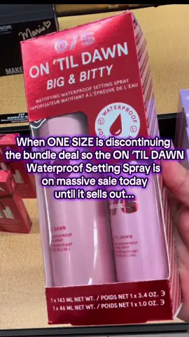 Yall are missing out if you’re not getting this bundle on sale!  Perfect bundle with a full size and travel size!  @ONE SIZE BEAUTY  #tiktokshopcreatorpicks #tiktokshopcontentcreator #falldeals #onesizebeauty #settingspray 
