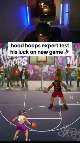 hood hoops expert test his luck on new game ⛹🏿‍♂️ #hoodhoops #hooper #basketball #kickstreaming #gaming 