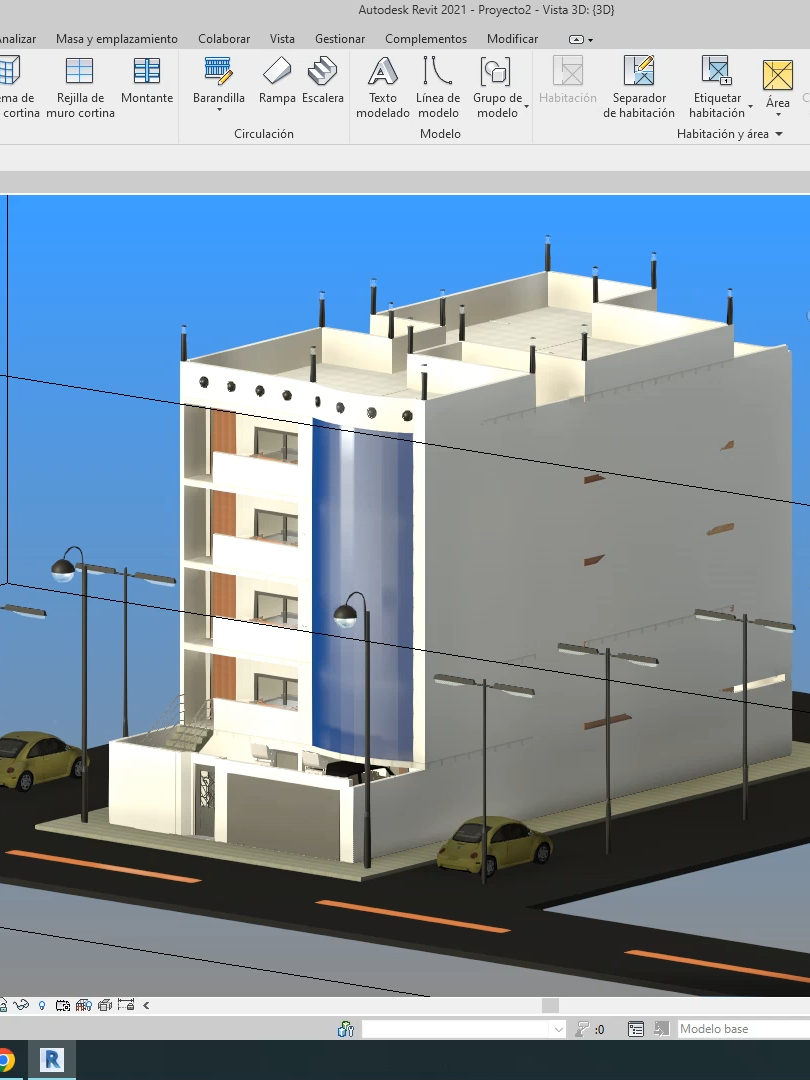 MODELO REVIT VIVIENDA 9 X 20