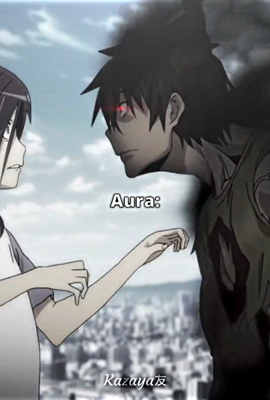 demon king aura😱🔥 #thedevilisaparttimer #hatarakumaousama #anime #margawof #kazaya13 