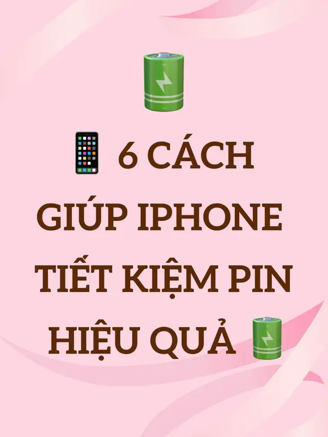 6 cách giúp iPhone bớt hao pin 🔋#thegioitao #iPhone17ProMax #iPhoneChinhHang #thucudoimoi 