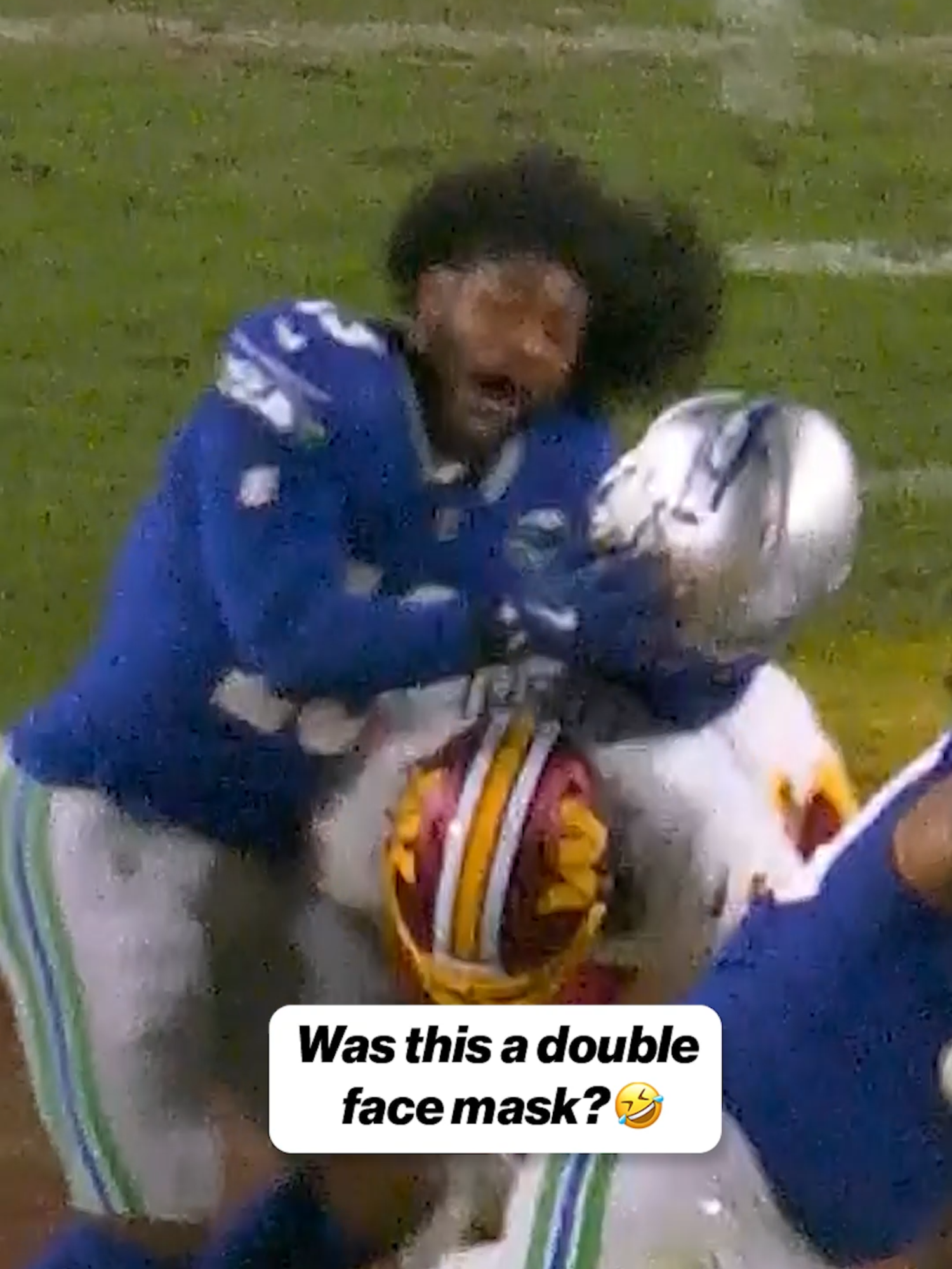 That's life in the trenches 🤣#nfl #seahawks #commanders