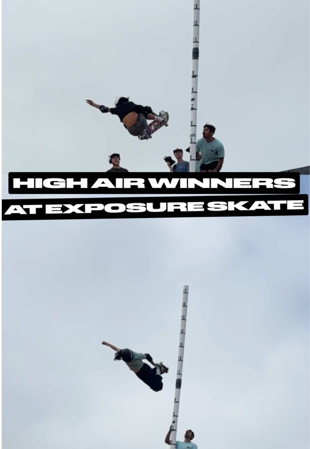 Mizuho Hasegawa and Mazel Paris win High Air in Vert at @ExposureSkate ✈️ #Skateboarding #ExposureSkate #ExposureSkate2025 