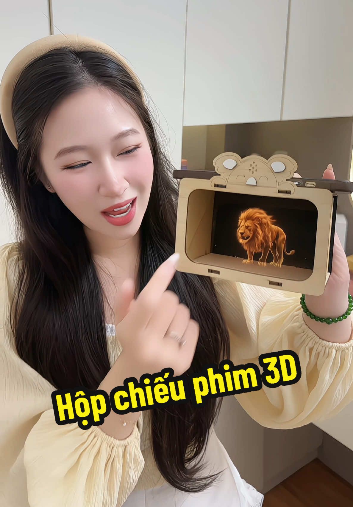 Lắp nhanh gọn dễ dàng, bé khám phá thế giới động vật bằng hình ảnh 3D, bé nào cũng thích mê ❤️ #embunne #embunreview #hopchieuphim3d #hopchieuphimhologram #hopchieuphim 