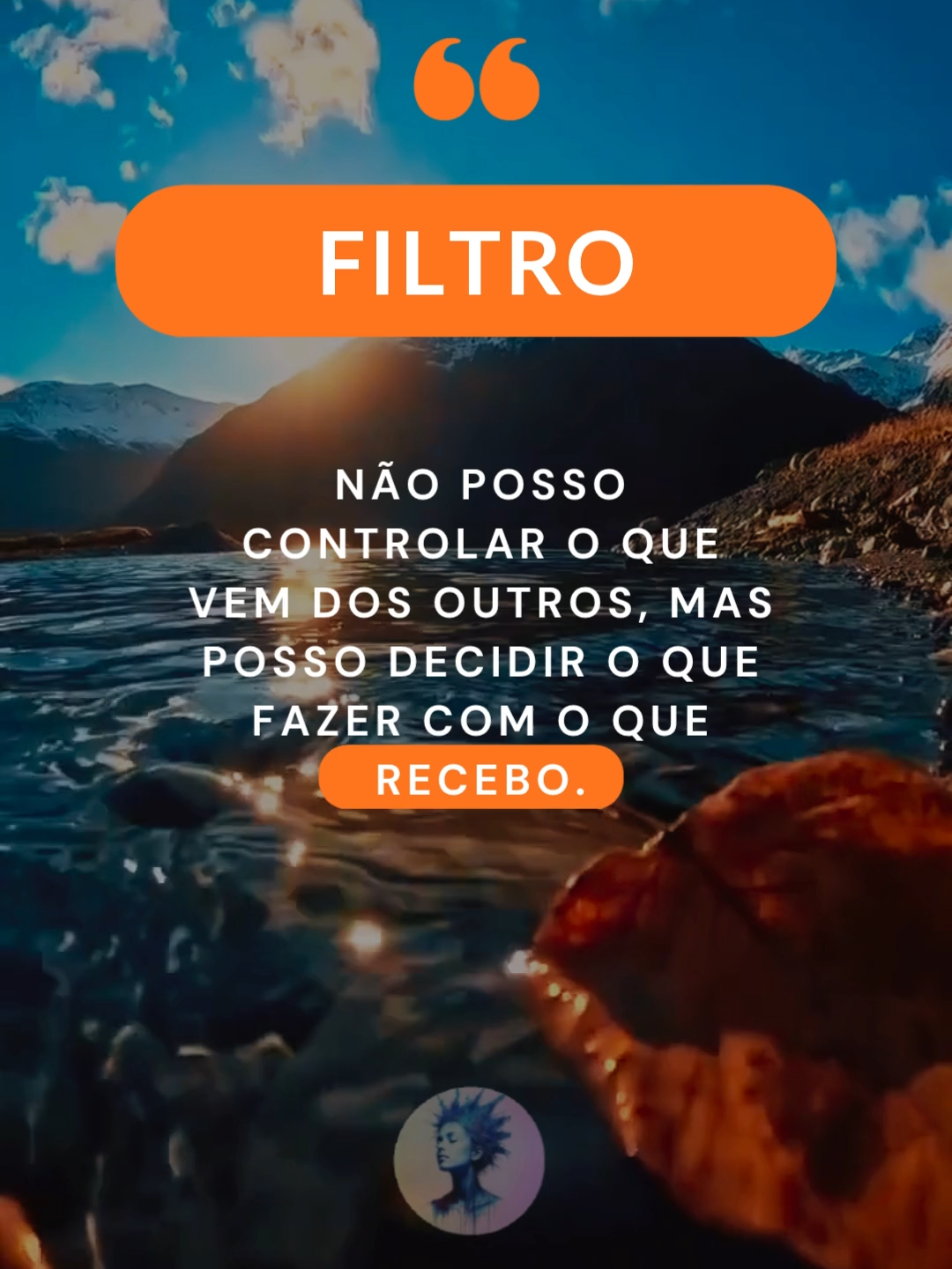 Aprenda a filtrar e compartilhe.  .  .  #reflexaododia #frasesmotivadoras #reflexão #mensagem