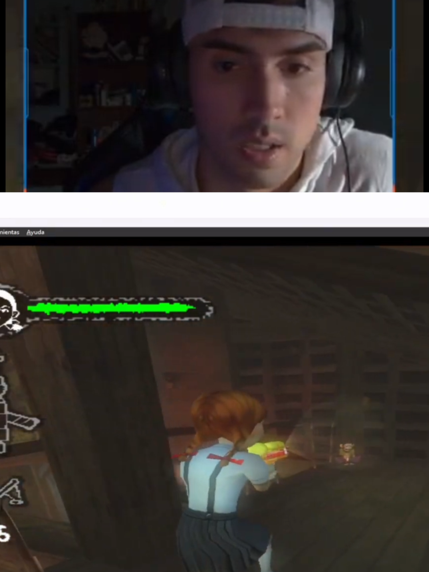 Un MONITOOO 😄 Estaba tranqui jugando monster house en la play 2 hasta que este susto me hizo dejar el joystick 😅 Si te gustan los juegos retro, sustos random y momentos gamer reales, seguime que se vienen más 💀 #monsterhouse #ps2gaming #retrogamer #fyp