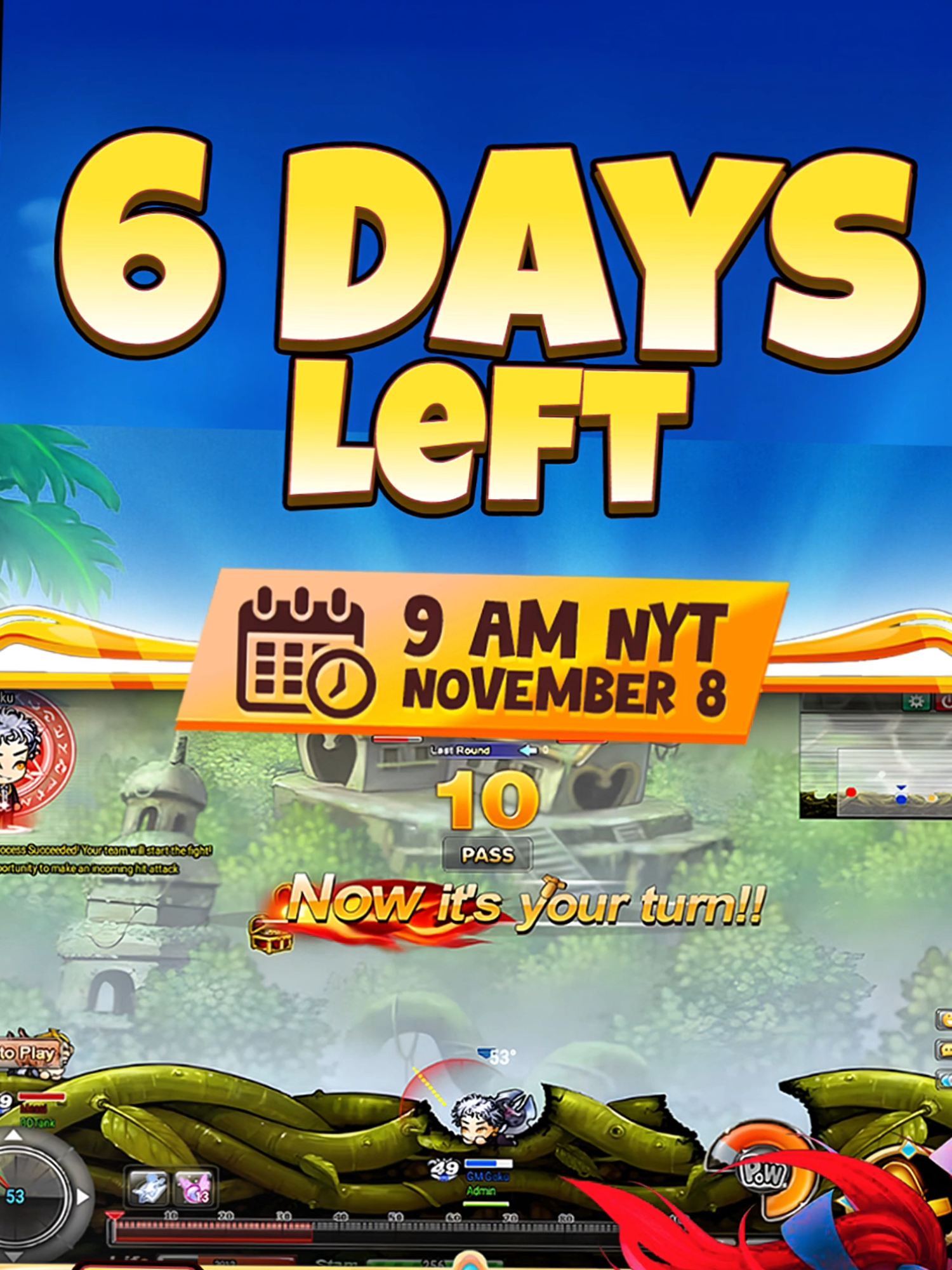6 DAYS LEFT! The classic experience is coming back! Get ready to enter the new nostalgic server.  Launch: November 8 at 9 AM (NYT) #ddtank #ddtanktwo #newserver