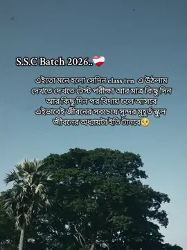 part 102।  আর মাত্র কিছুদিন তারপর সবাই বিদায় নিতে হবে ssc batch 2026 🥺❤️‍🩹😫#sakibuahmead2 