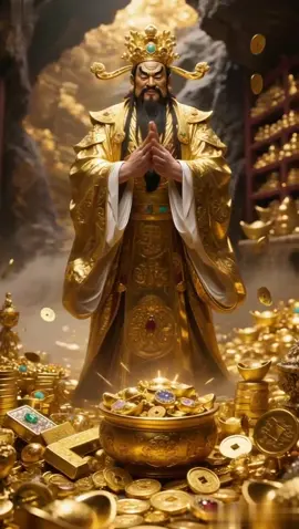 The God of Wealth always protects and accompanies you, and your wealth will flow in ceaselessly.#财神 #财神爷 #money #道教文化 #道教信仰 #blessed #财富 #道教 #coin #wealth #taoism #golden 