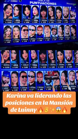 #lamansiondeluinny #posicion #karinagarciaoficiall #reality