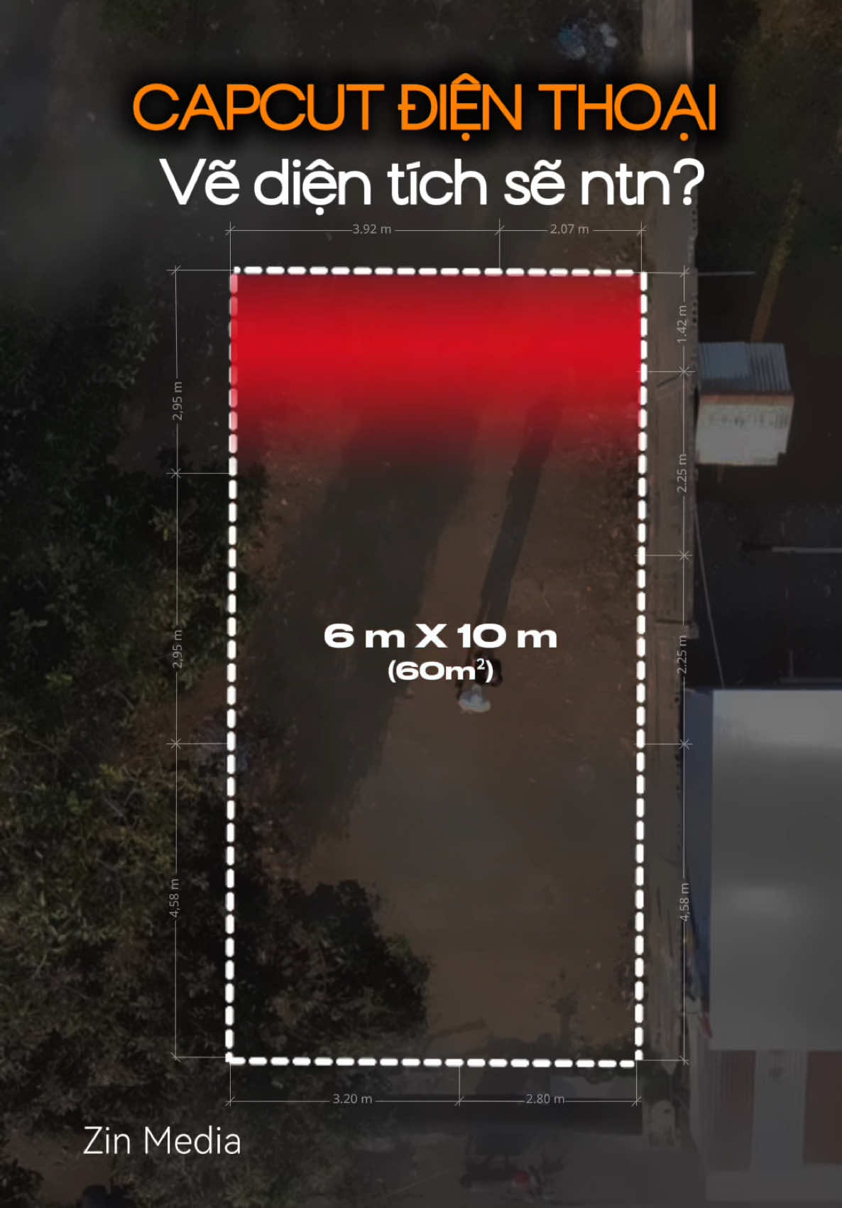 Vẽ diện tích BĐS trên CapCut điện thoại #videobatdongsan #batdongsan #hoclamvideo #zinmedia 