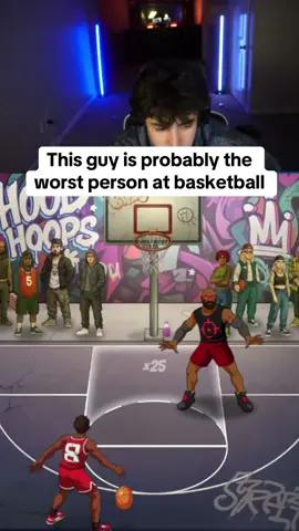 This guy is probably the worst person at basketball #unemployed #basketball #kickstreaming 