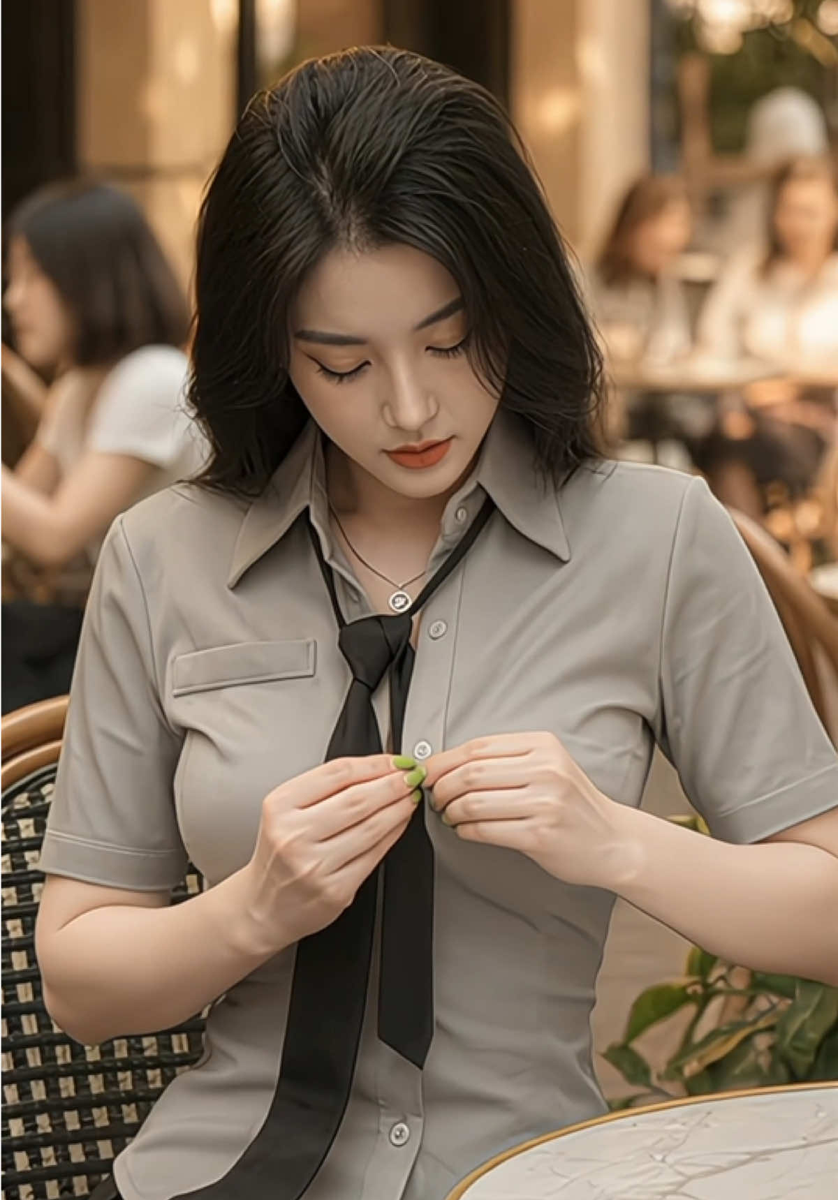 set sơmi cà vạt kèm chân váy #chanvay #setsomi 