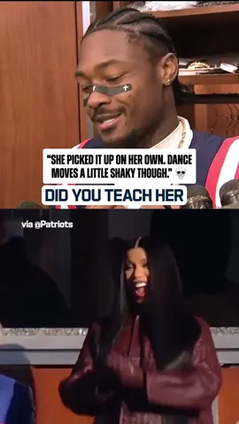 #stefondiggs has jokes 😂 #nfl #newenglandpatriots #cardib (via @New England Patriots)