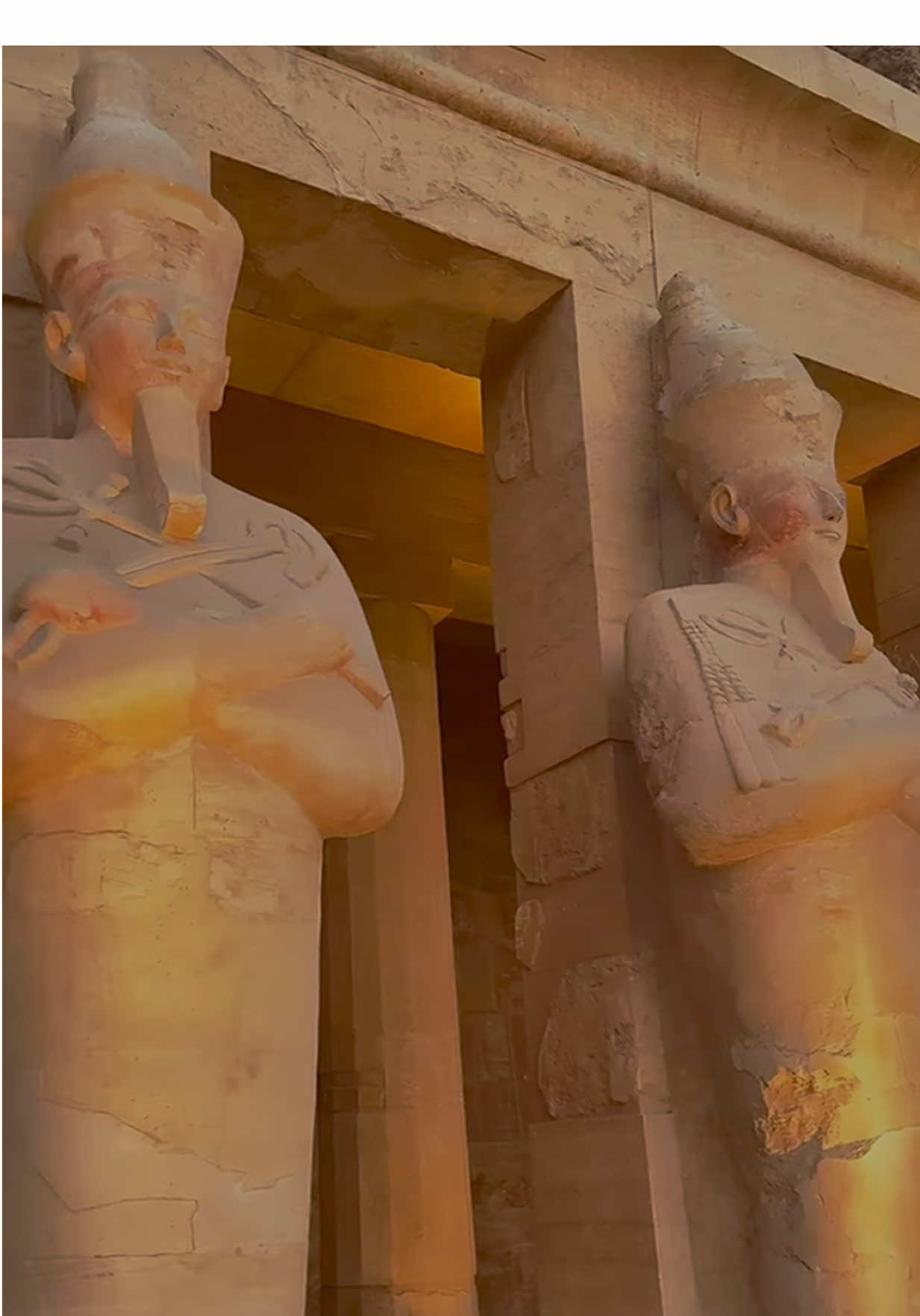 𝐓𝐄𝐌𝐏𝐋𝐄 𝐎𝐅 𝐇𝐀𝐓𝐒𝐇𝐄𝐏𝐒𝐔𝐓 🏛️ ✨ 𝐓𝐡𝐞 𝐅𝐞𝐦𝐚𝐥𝐞 𝐏𝐡𝐚𝐫𝐚𝐨𝐡’𝐬 𝐋𝐞𝐠𝐚𝐜𝐲 👑 🌹 📍Deir el-Bahari, Luxor 🇪🇬 Rising from the cliffs of Deir el-Bahari, this grand temple honors Hatshepsut, Egypt’s most powerful queen — the woman who ruled as pharaoh. A masterpiece of divine architecture, where earth and eternity meet. 💫🏺 #AncientEgypt  #Luxor  #TravelVibes  #Temple  #FYPage 