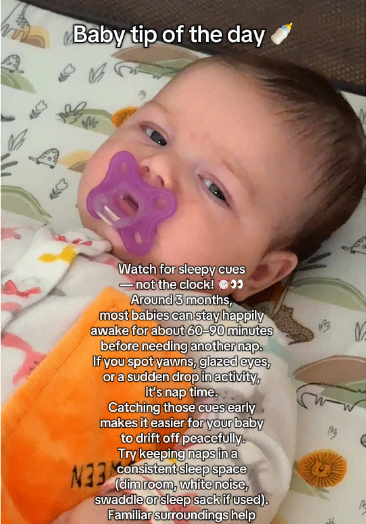 Baby tip of the day 😴 #babytok #babiesoftiktok #babytips #babytiktok #sleepybaby 