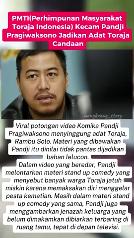 PMTI(Perhimpunan Masyarakat Toraja Indonesia) Kecam Pandji Pragiwaksono Jadikan Adat Toraja Candaan #fyp #viral #komika #toraja #detikcom 