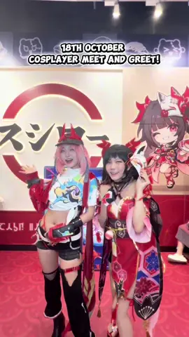 Thanks everyone who joined us for the #HSRxSushiroSG meet and greet on 18th Oct at Sushiro Suntec City! 🥳💫 We’re gearing up for our final meet and greet session this Sat, 8th Nov from 2pm - 5pm featuring:  💫Munoko (@munoko_cosplay) 💫DJ Haru (@djharuharuka) Don’t miss your chance to snap photos, mingle with your favourite cosplayers and enjoy tasty sushi. You’re highly encouraged to come in your cosplay outfit too! 💯📸✨  📍Location: SUSHIRO Suntec City See you on Saturday, for Sushiro dine-in customers only!👋🏻 #SushiIsSushiro #Sushiro #スシロー #SushiroSingapore #conveyorbelt #sushisg #sushirestaurant #SushiroDigiro #HonkaiStarRail #StarRail #HSR