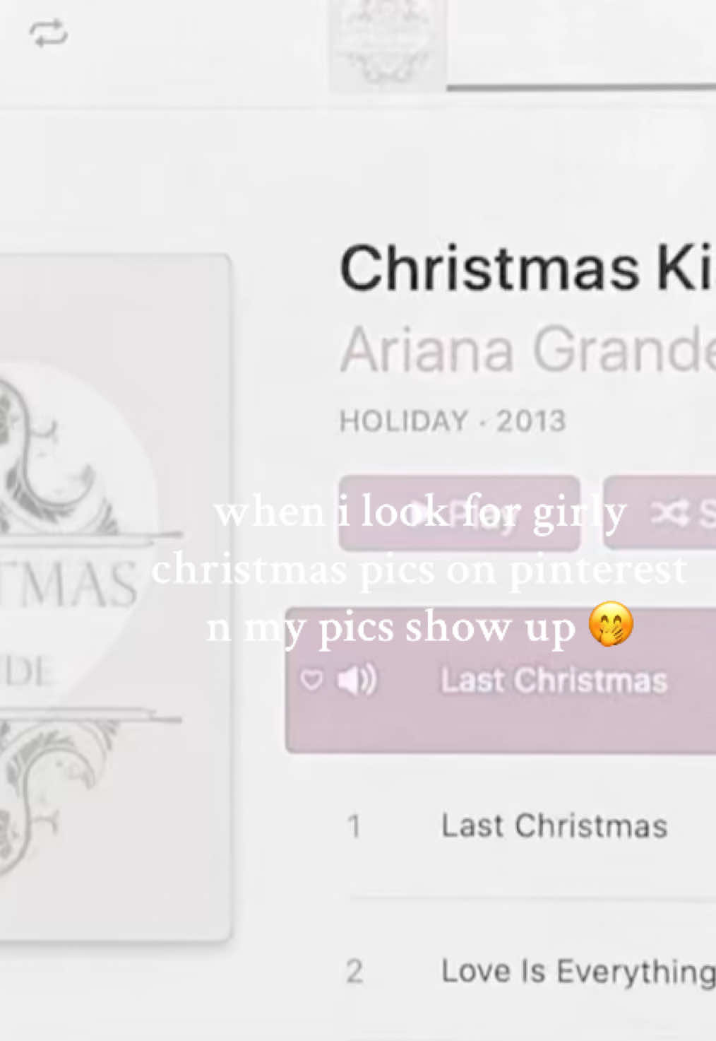 the christmas kisses pic is actually everywhere noone knows its mine 🤭🎀🦌🌨️ #girlyaesthetic #winteraesthetic #pinterest 