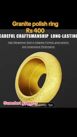 Granite polish ring Rs 400 Gamehut gadgets -follow us 59382803 - whatsapp only #granitepolishing #granitecutting #tilecutter #tilepolishing #tileshop 