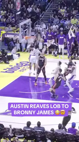 BRONNY GOT UP FOR THE LOB FROM AR 🔥 #NBA #basketball #nbabasketball #lakers #bronnyjame 
