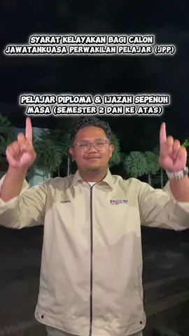 ISNIN | 3 NOVEMBER 2025 Assalamualaikum WBT, Salam Sejahtera, Salam UiTM Di Hatiku, [PEMBUKAAN BORANG PENAMAAN CALON] Merujuk kepada perkara di atas, dimaklumkan bahawa Borang Penamaan Calon bagi Pilihan Raya Jawatankuasa Perwakilan Pelajar (JPP) Sesi 2025/2026 bermula pada 31 Oktober 2025 (Jumaat) jam 3.00 petang dan ditutup pada 4 November 2025 (Selasa) jam 11.59 malam. Semua pelajar UiTM Cawangan Terengganu yang berminat dipelawa untuk menghantar penamaan calon melalui pengisian Google Form dan sistem e-JPP dalam tempoh yang ditetapkan. Calon wajib melengkapkan kedua-dua perkara berikut: 1️⃣ GF Penamaan Calon JPP - https://forms.gle/R7BcEACWhdJRNsfU7 2️⃣ Sistem e-JPP - https://sites.google.com/view/jpjpp-uitm/laman-utama Sekian, terima kasih. “ADIL, INTEGRITI, TELUS” Yang Menjalankan Amanah, JAWATANKUASA PEMILIHAN JAWATANKUASA PERWAKILAN PELAJAR (JPJPP) UiTM CAWANGAN TERENGGANU SESI 2025/2026