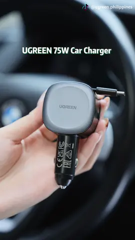 Sinusuportahan nito ang mabilis na pag-charge, maaaring bawiin ang cable, at maaaring singilin ang tatlong device nang sabay-sabay.#ugreen #tiktokshop11bigpamasko #carcharger #fastcharging #caraccessories 