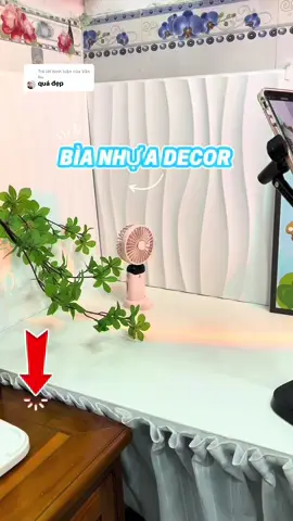 Trả lời @Văn Nu Bìa nhựa decor quay review #nguyenthikieunga #ttlk #decor #review #video 