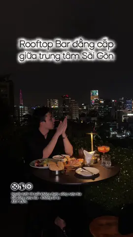 Rooftop bar ngắm tron cả Sài Gòn. #maiskybar #rooftopbar #quan3angi #lulureview #vtmgr 