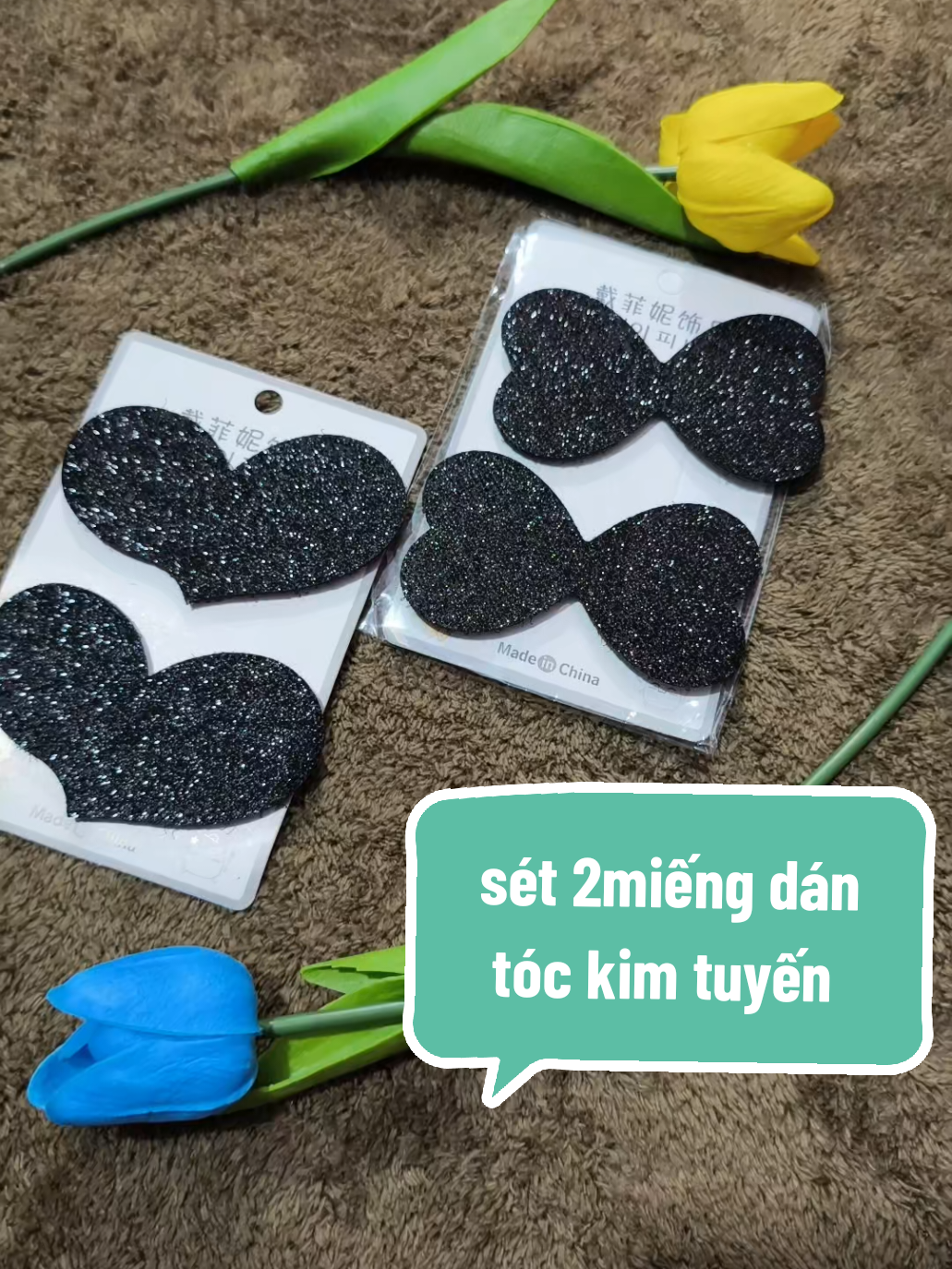 sét 2miếng dán tóc kim tuyến #miengdantoc #miengdan #miengdantoc #xuhuong #