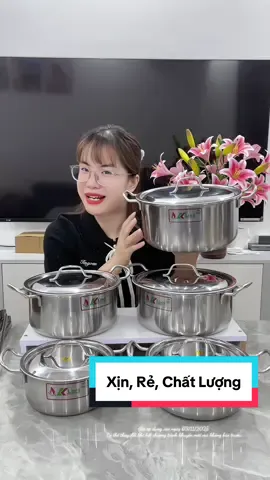 Trả lời @hoa may măm BỘ 5 NỒI INOX KLINS (16-18-20-22-24cm) #xuhuong #noiinox #bonoiinox  @Nguyễn Thuý Hiền ✅  @Nguyễn Thuý Hiền ✅  @Nguyễn Thuý Hiền ✅ 