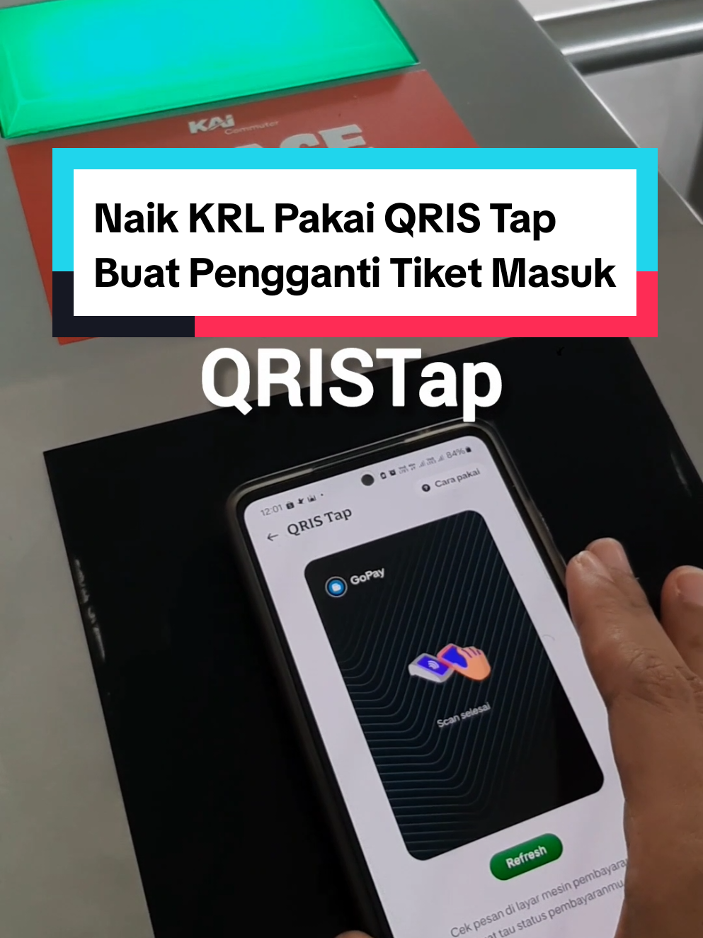 Sekarang naik KRL Commuter Line, kita sudah bisa pakai QRIS Tap lho! Cukup tap HP saja di mesin tiketnya, nanti mesin akan memotong saldo otomatis setelah sampai dan keluar di gate stasiun tujuan. Cocok buat yang gak mau ribet top up saldo di kartu atau beli tiket di aplikasi dulu. Ada yang sudah coba? Kasih tau dong bisa dipakai dimana lagi si QRIS Tap ini? ✨ Jangan lupa di save yaa videonya. Kirim juga ke teman kamu yang suka naik transportasi umum.  #QRISTap #QRIS #commuterline #krl #cashless 