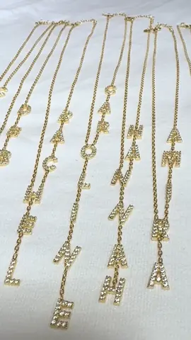 Pave lariat NAME NECKLACES!