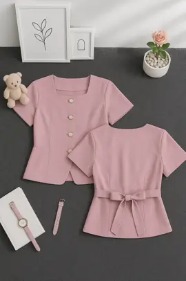 Top Atasan wanita dgn tali pengencang bagian belakang tambah kece😍🤩#atasanwanita #bajuatasan #top #kemejawanita #ootdfashion 