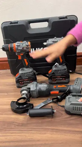 Bộ combo 3 máy HuKan kèm 2 pin 15 cell #maymaipin#maykhoanpin#bulongpin #hukan 
