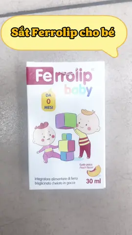 Dung dịch Ferrolip Baby InPharma SpA bổ sung sắt cho bé#Ferrolip#ferrolipbaby #thieumau#embe 