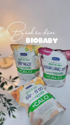 Bánh ăn dặm nhưng phải đủ tiêu chí an toàn cho bé nha mấy bà, vẫn phải cung cấp đủ dinh dưỡng và năng lượng cho bé á🥰 đợt này tui mua của nhà Biobaby thấy Min trộm vía hơp tác nè #banhandambiobaby #biobaby #banhandamorganic #canxixuongcatuyet 