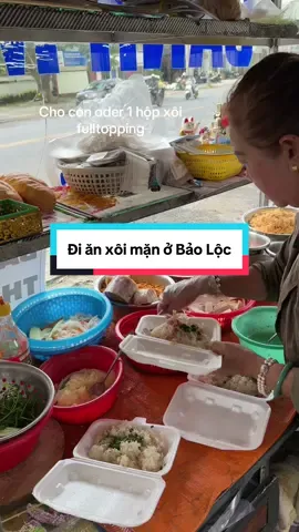 Xôi mặn cô này ngon á mn oi. Cô ở cạnh siu thị coopmart ạ 🫶🏻 #baoloc #ansangbaoloc #xh #viral #food 