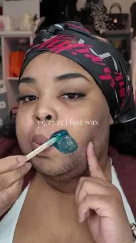 09.27.25 | full face wax 💎 #pcos #pcoswax #hirsutism #hirsutismwax #daquanawhite 